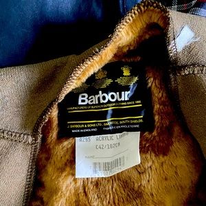 Never used Barbour Border waxed jacket with wool vest. $350 OBO